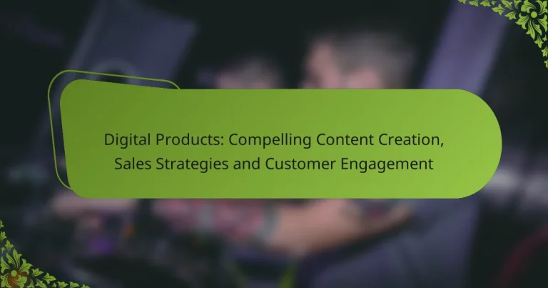 Digital Products: Compelling Content Creation, Sales Strategies and Customer Engagement